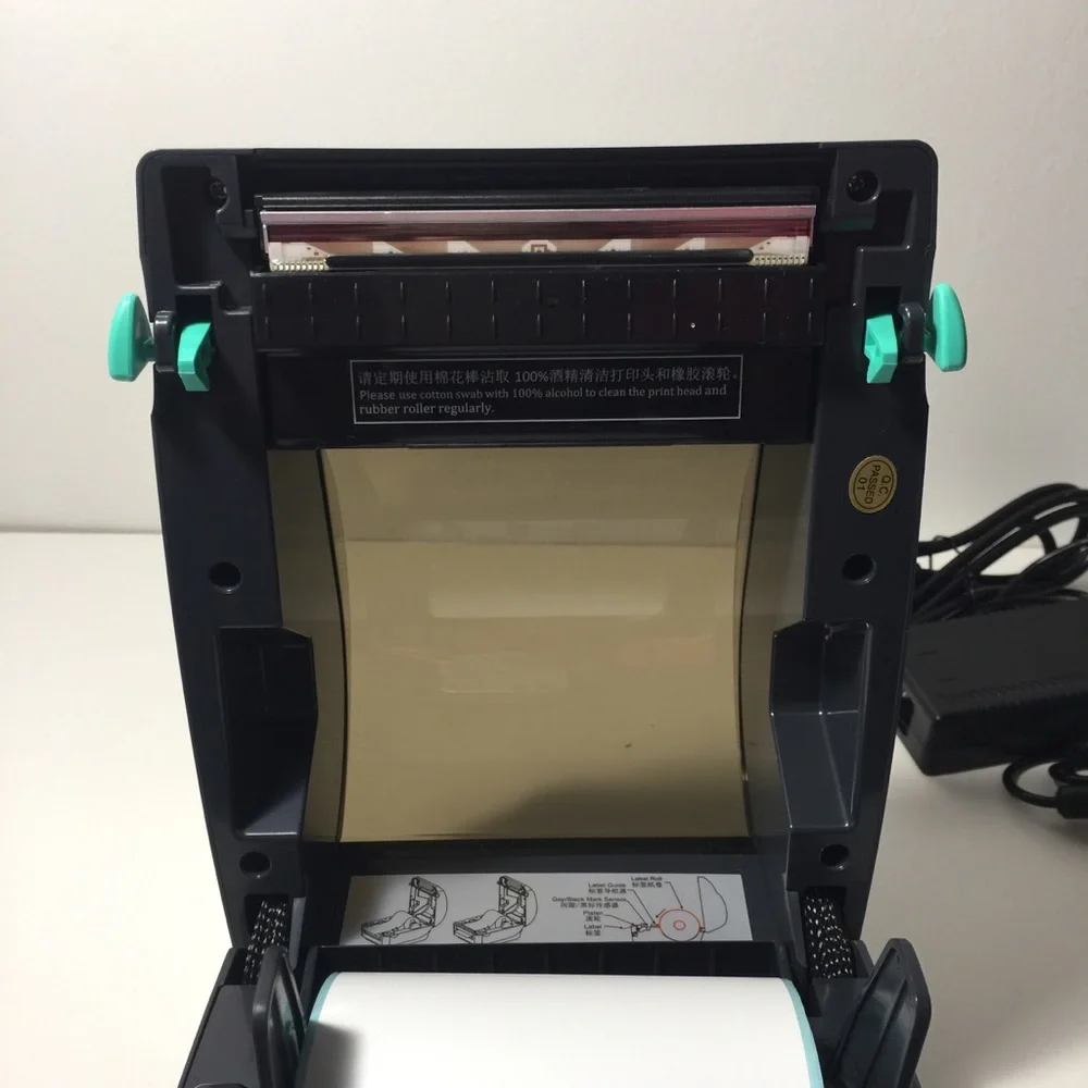Thermal Label Printer - Dark Gray with Teal Accents